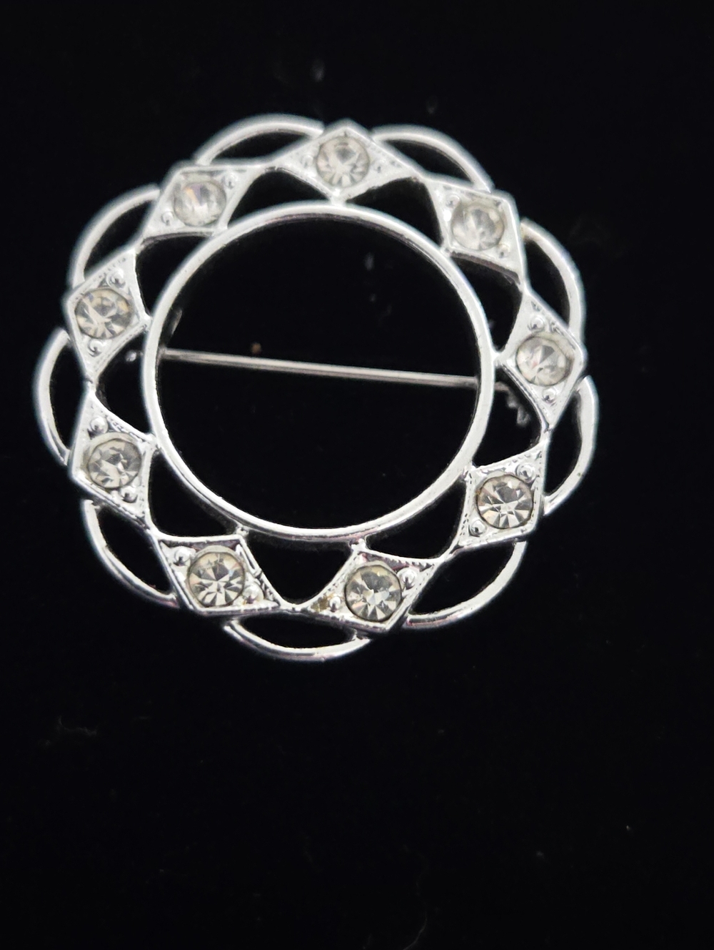 Vintage 1970'S Sarah Coventry "Sparkle Circle" Brooch
